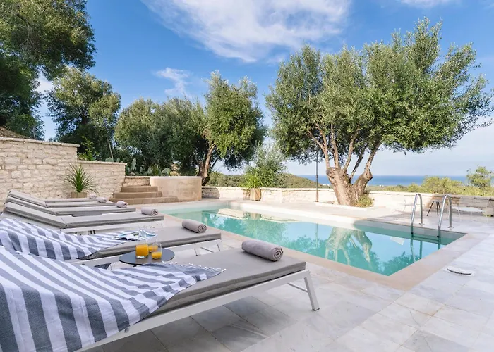 Ionian Stone Luxury In Corfu Villa Pithos