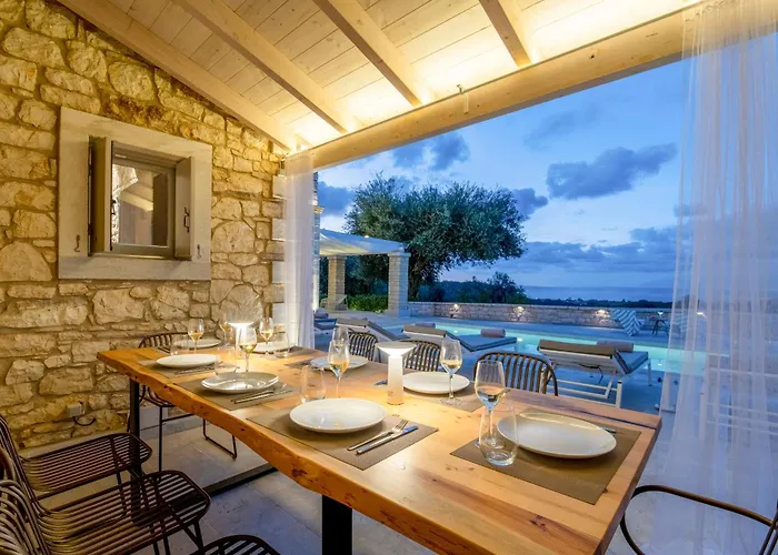 Villa Ionian Stone Luxury In Corfu *
