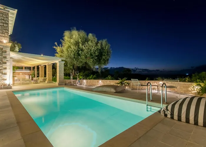 Villa Ionian Stone Luxury In Corfu Pithos
